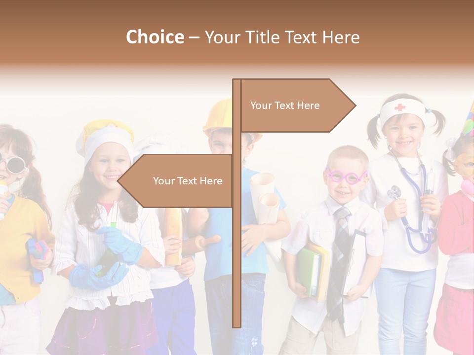 Professional Girl Childhood PowerPoint Template