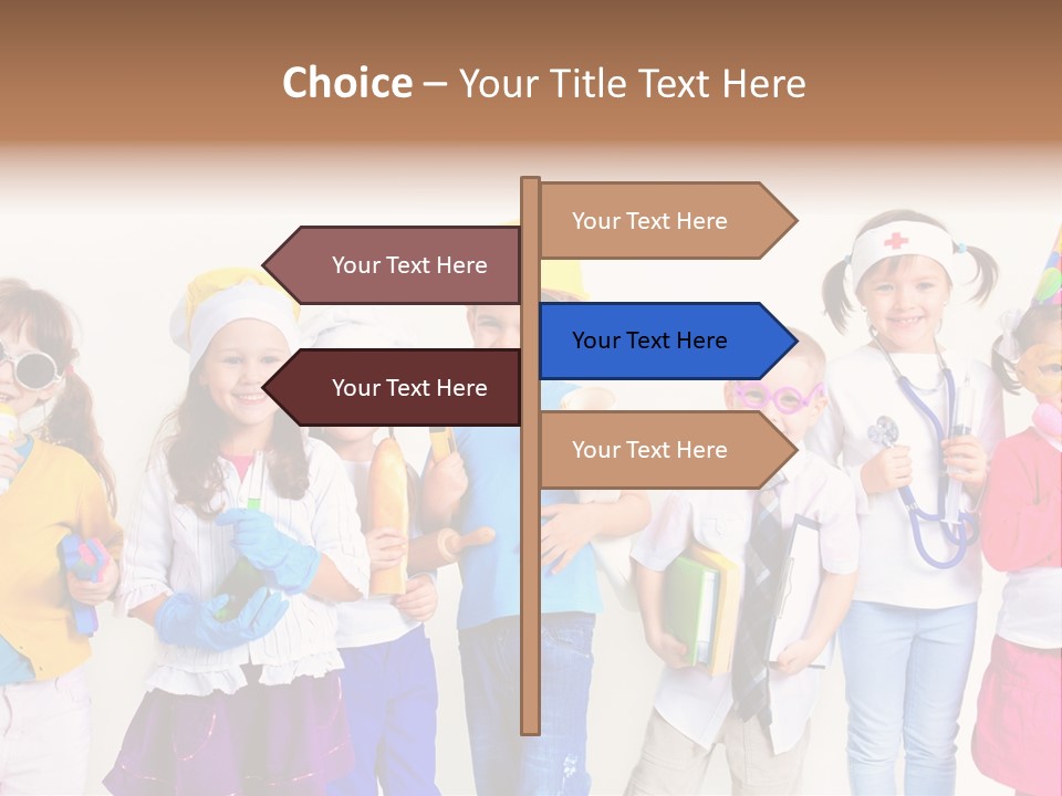 Professional Girl Childhood PowerPoint Template