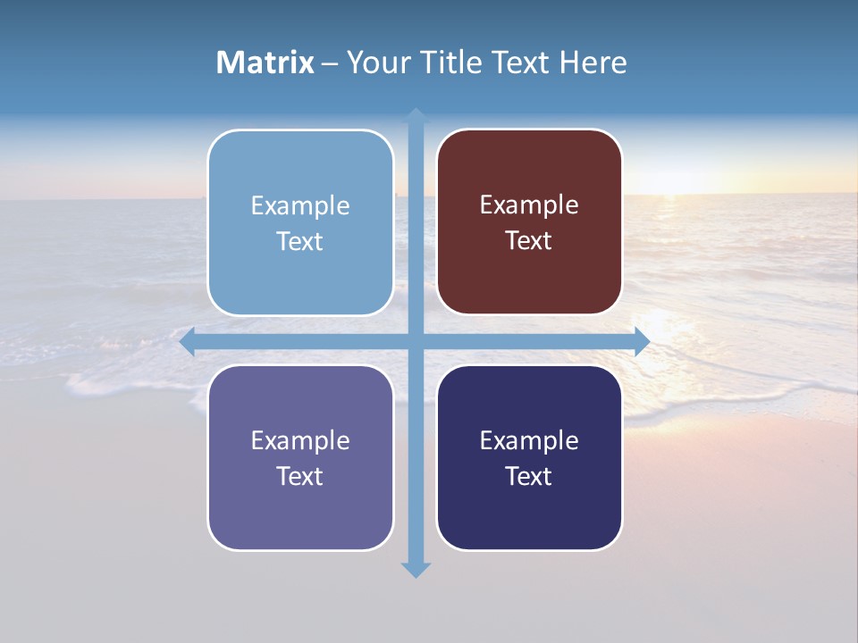 Sunlight Sunset Cumulus PowerPoint Template