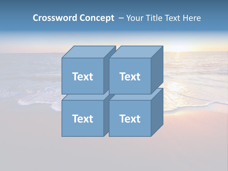 Sunlight Sunset Cumulus PowerPoint Template