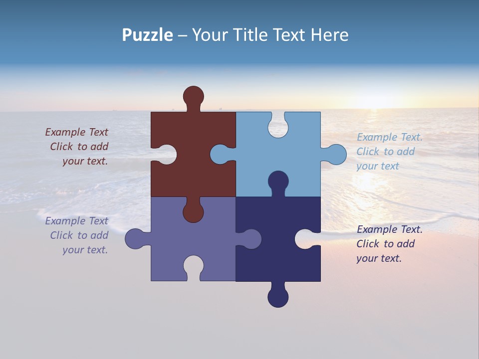 Sunlight Sunset Cumulus PowerPoint Template