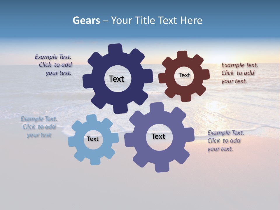 Sunlight Sunset Cumulus PowerPoint Template