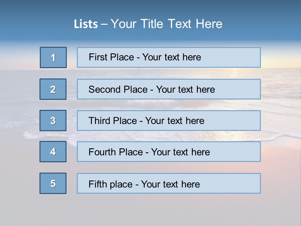 Sunlight Sunset Cumulus PowerPoint Template