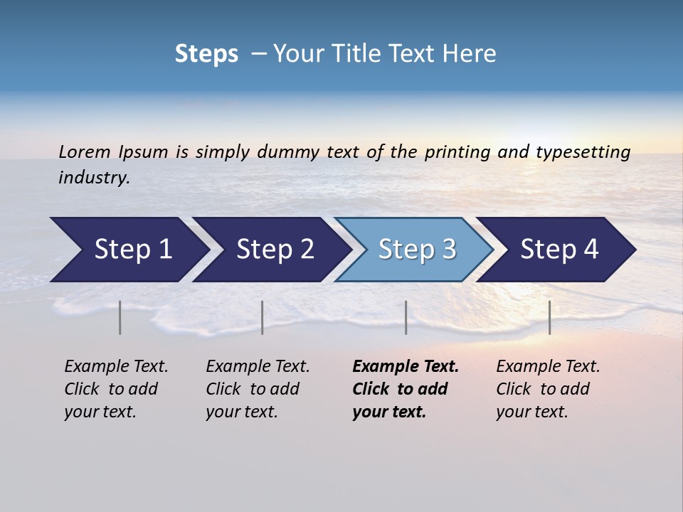 Sunlight Sunset Cumulus PowerPoint Template