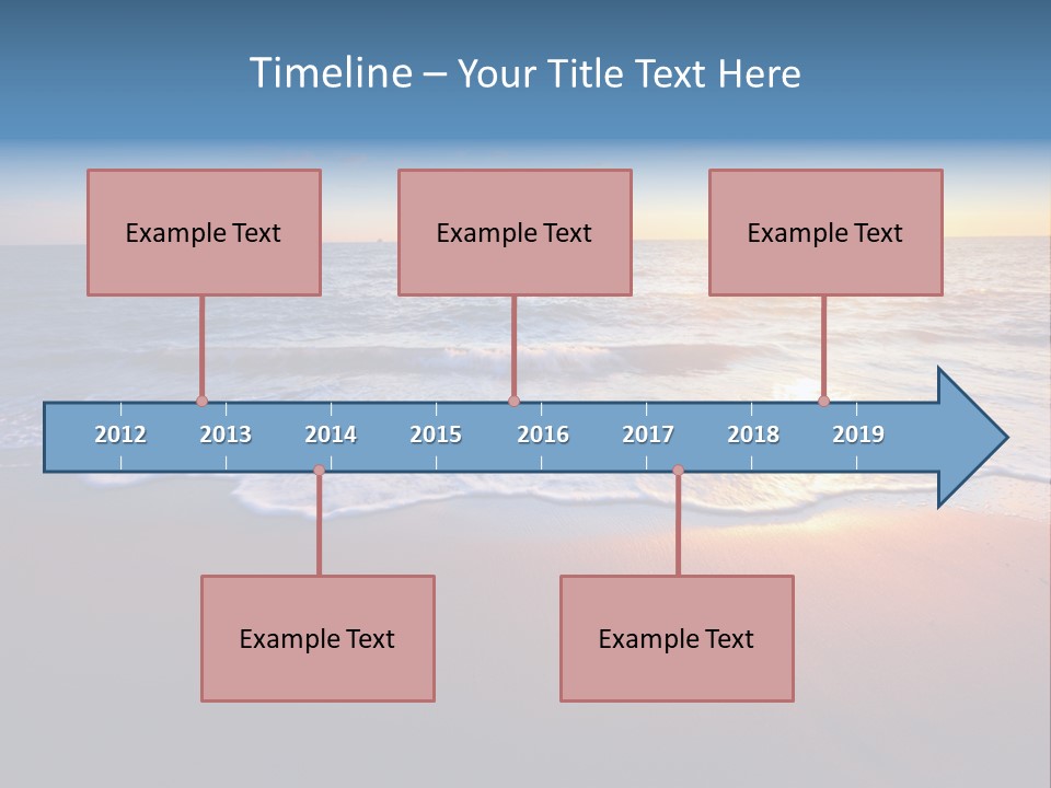 Sunlight Sunset Cumulus PowerPoint Template