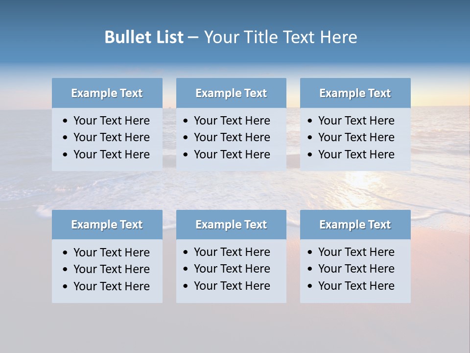 Sunlight Sunset Cumulus PowerPoint Template