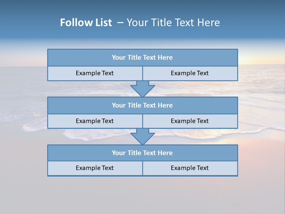 Sunlight Sunset Cumulus PowerPoint Template