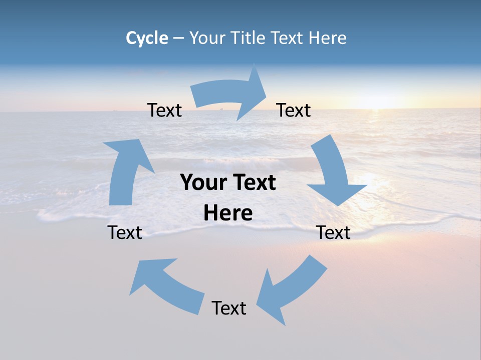 Sunlight Sunset Cumulus PowerPoint Template