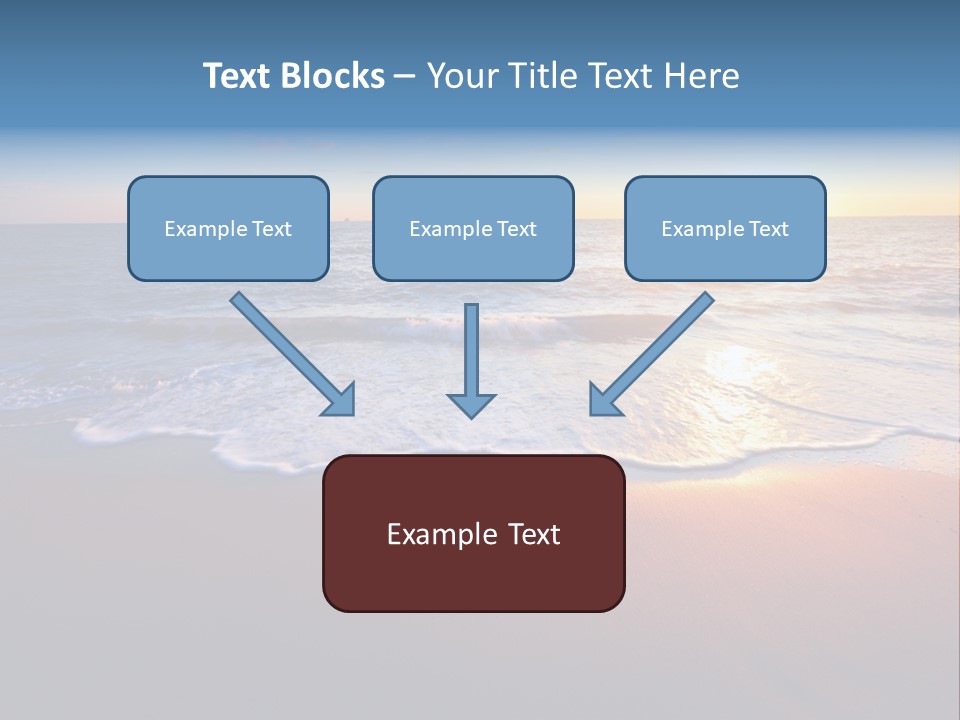 Sunlight Sunset Cumulus PowerPoint Template