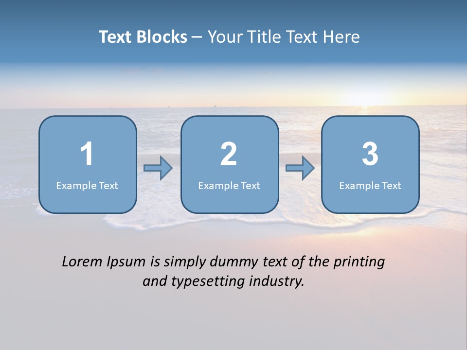 Sunlight Sunset Cumulus PowerPoint Template