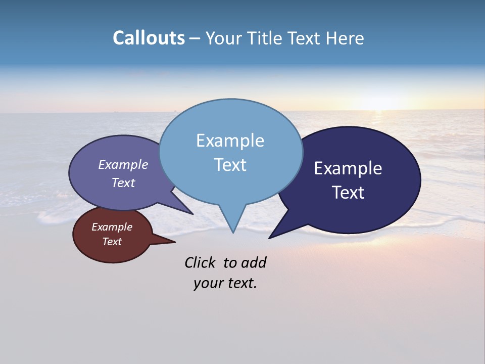 Sunlight Sunset Cumulus PowerPoint Template