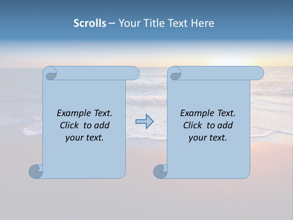 Sunlight Sunset Cumulus PowerPoint Template