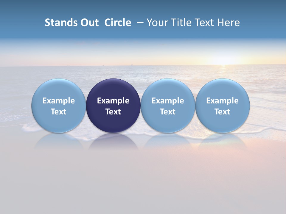 Sunlight Sunset Cumulus PowerPoint Template