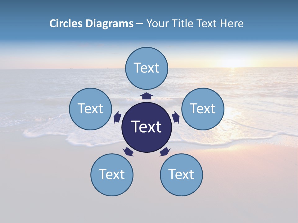 Sunlight Sunset Cumulus PowerPoint Template