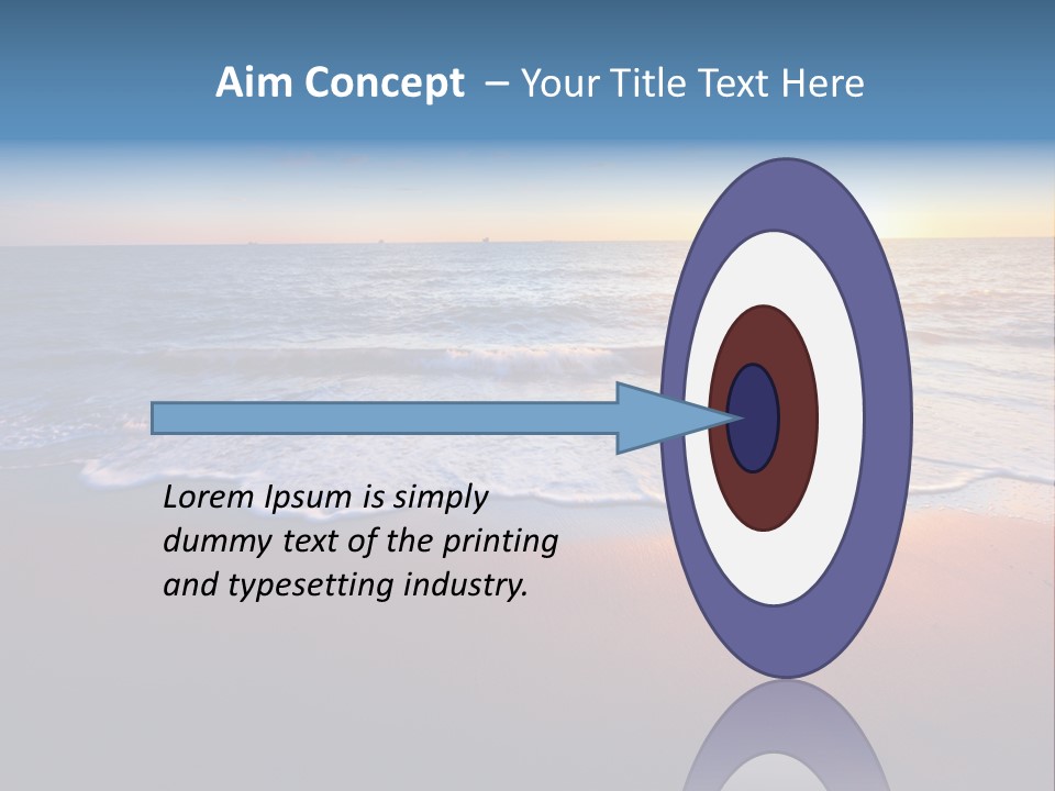 Sunlight Sunset Cumulus PowerPoint Template