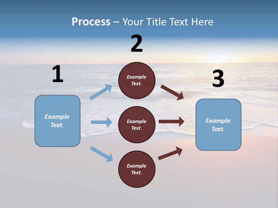 Sunlight Sunset Cumulus PowerPoint Template
