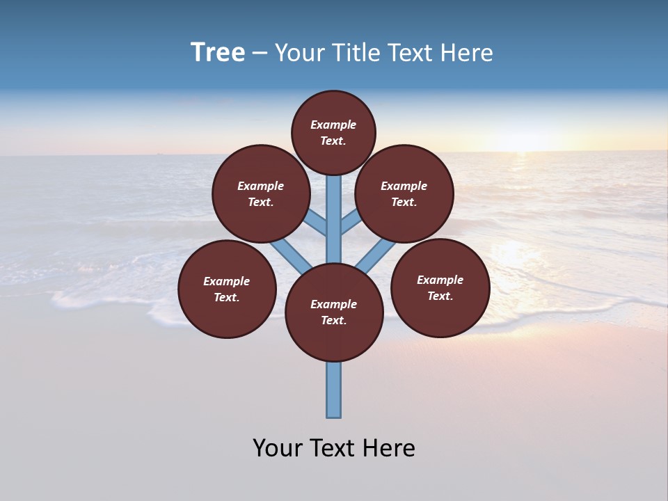 Sunlight Sunset Cumulus PowerPoint Template