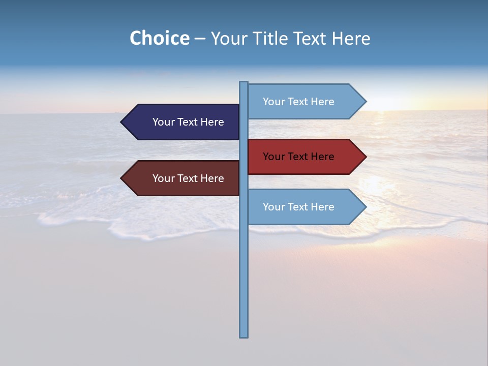 Sunlight Sunset Cumulus PowerPoint Template