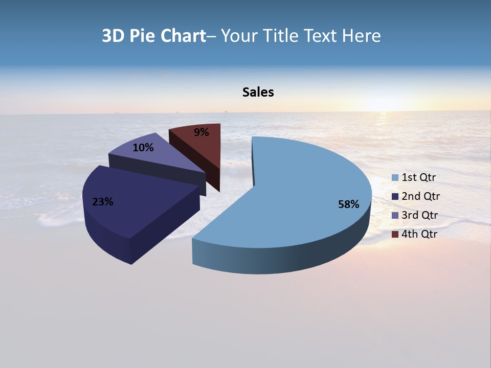 Sunlight Sunset Cumulus PowerPoint Template