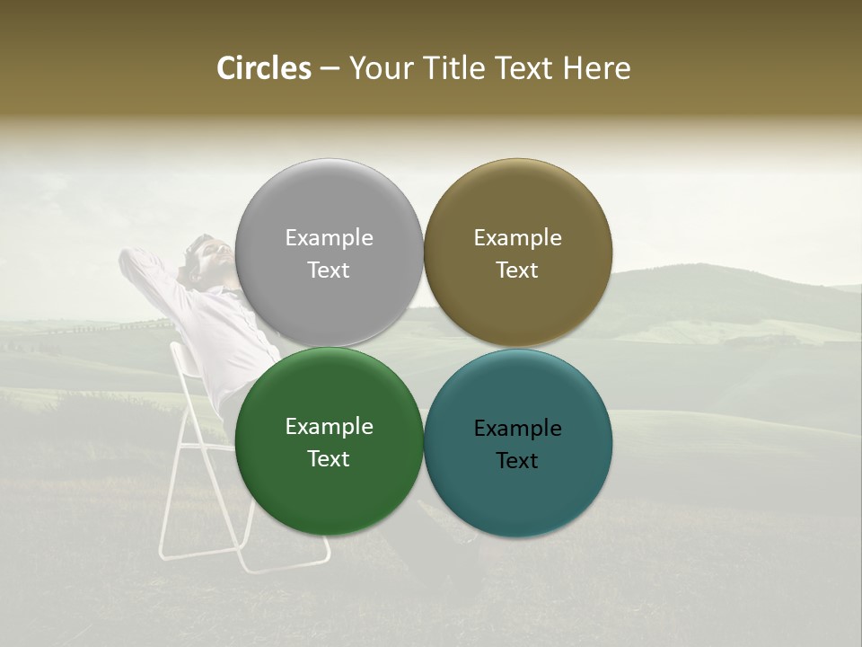 Vacation Lying Boy PowerPoint Template