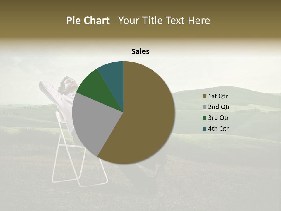 Vacation Lying Boy PowerPoint Template