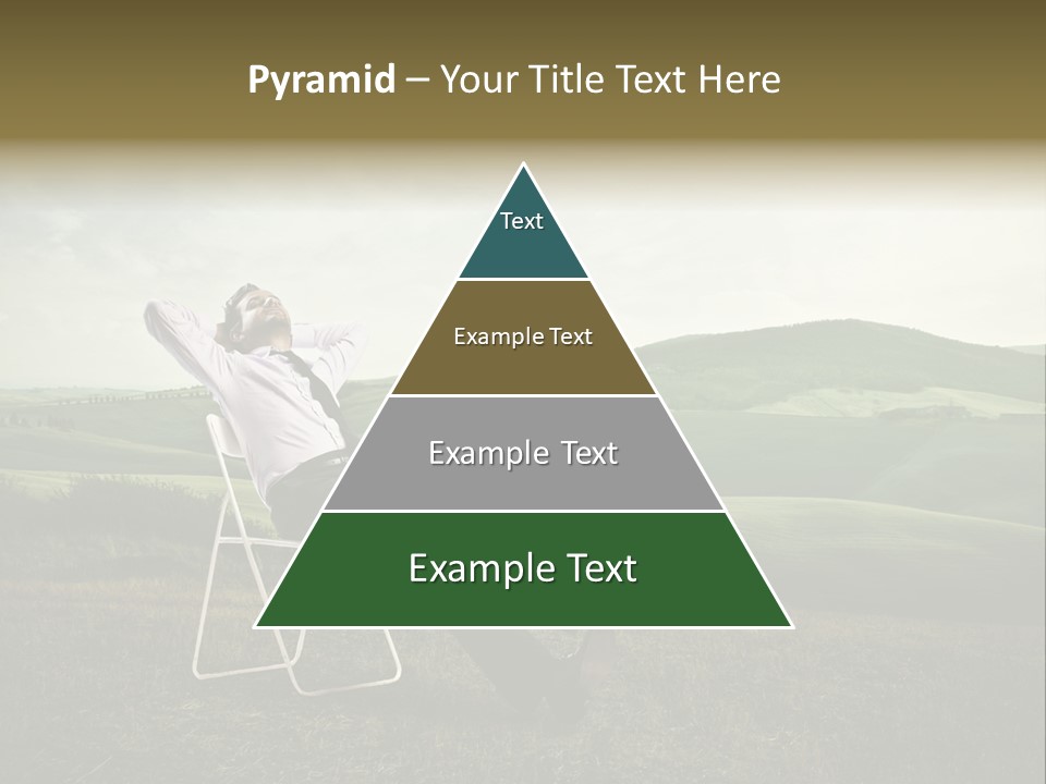 Vacation Lying Boy PowerPoint Template