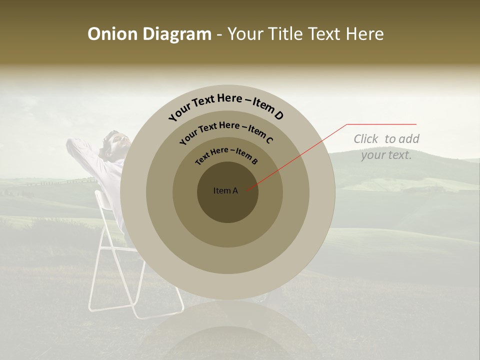 Vacation Lying Boy PowerPoint Template