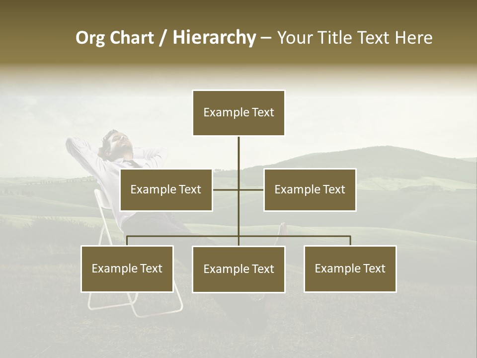 Vacation Lying Boy PowerPoint Template