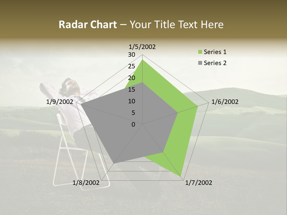 Vacation Lying Boy PowerPoint Template
