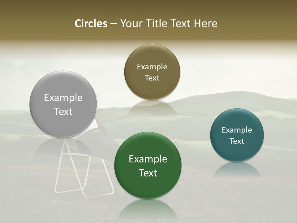 Vacation Lying Boy PowerPoint Template