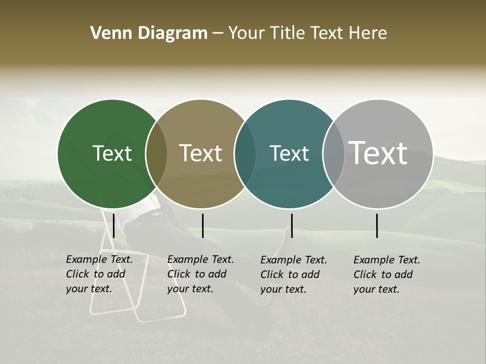 Vacation Lying Boy PowerPoint Template