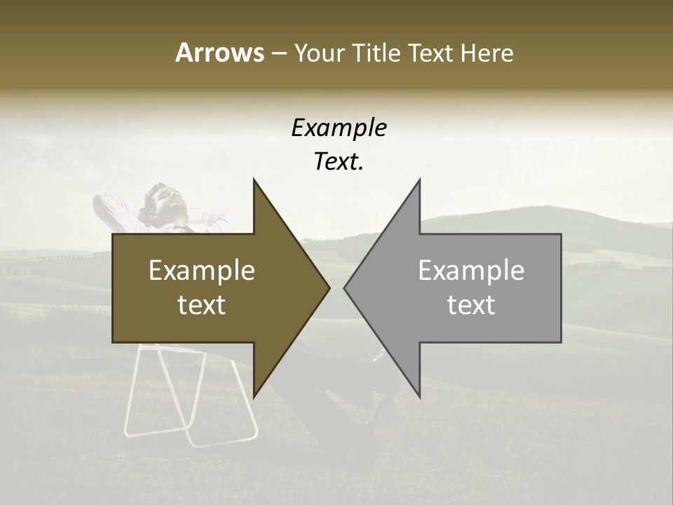 Vacation Lying Boy PowerPoint Template