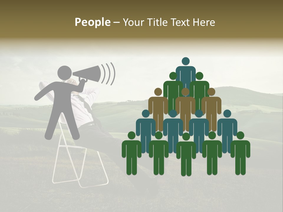 Vacation Lying Boy PowerPoint Template