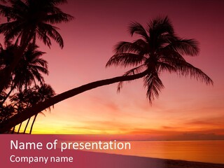 Paradise Horizon Resort PowerPoint Template