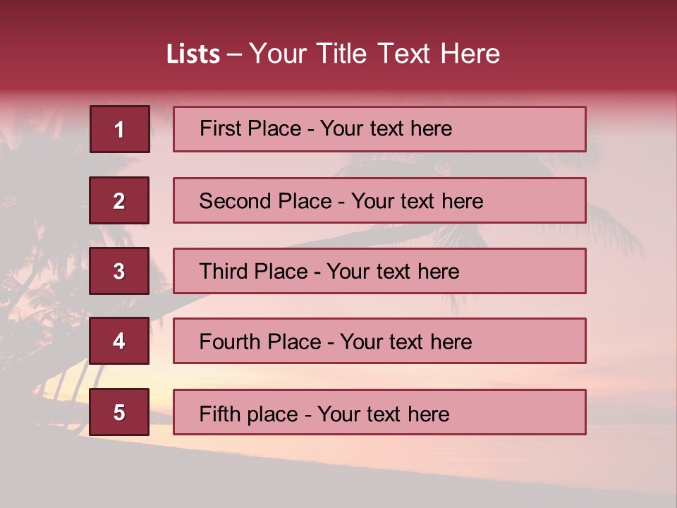 Paradise Horizon Resort PowerPoint Template