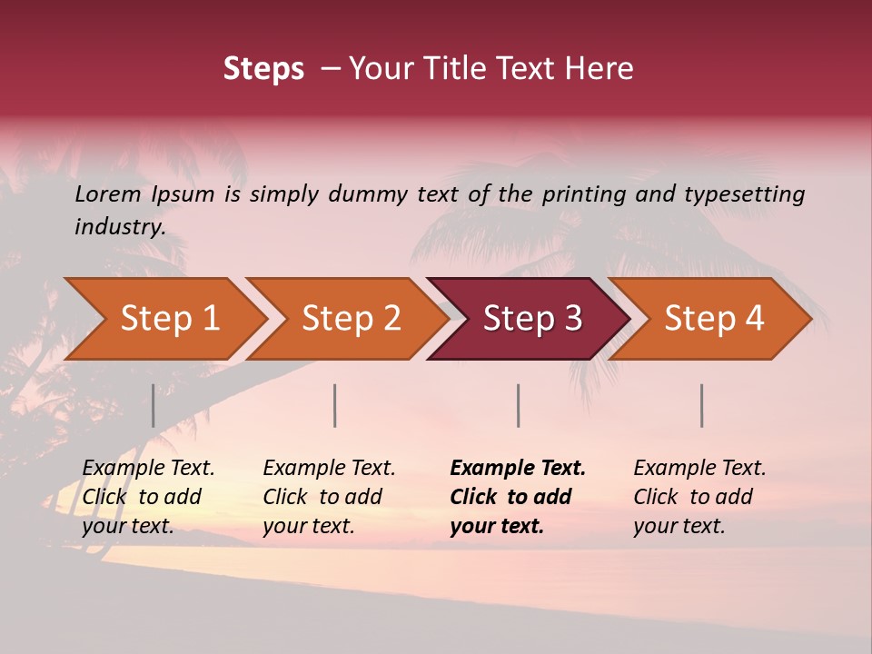 Paradise Horizon Resort PowerPoint Template