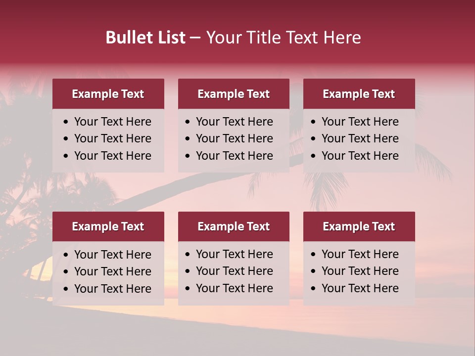 Paradise Horizon Resort PowerPoint Template