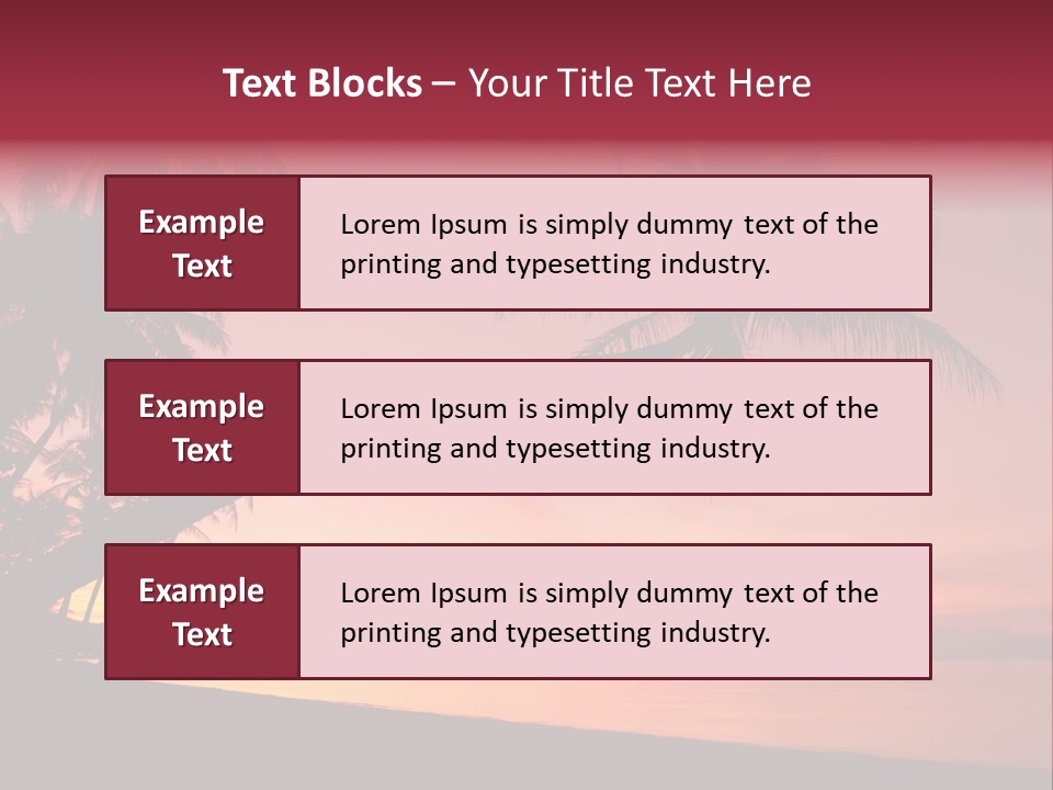 Paradise Horizon Resort PowerPoint Template