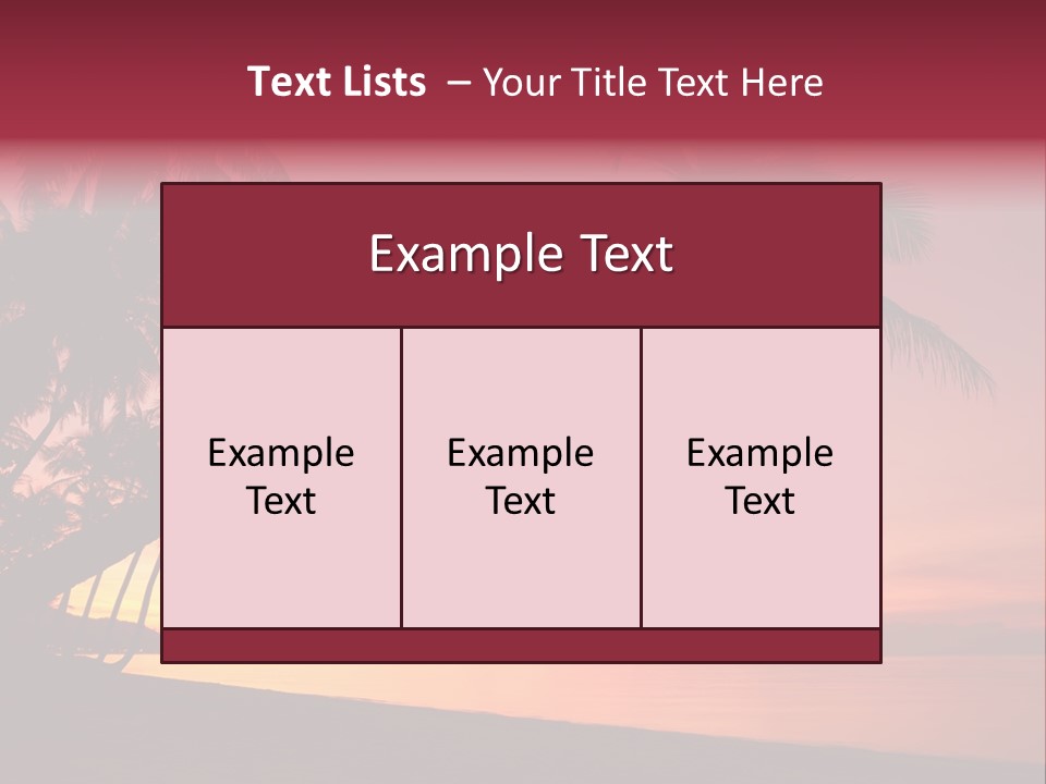 Paradise Horizon Resort PowerPoint Template