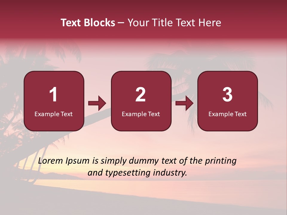 Paradise Horizon Resort PowerPoint Template