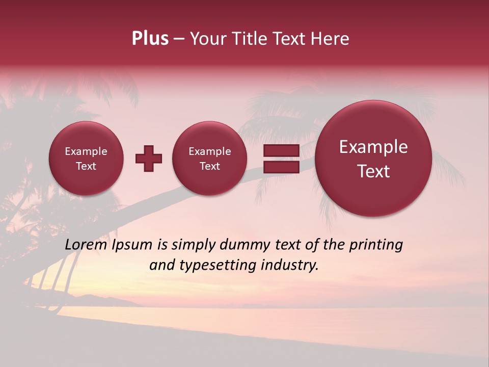 Paradise Horizon Resort PowerPoint Template