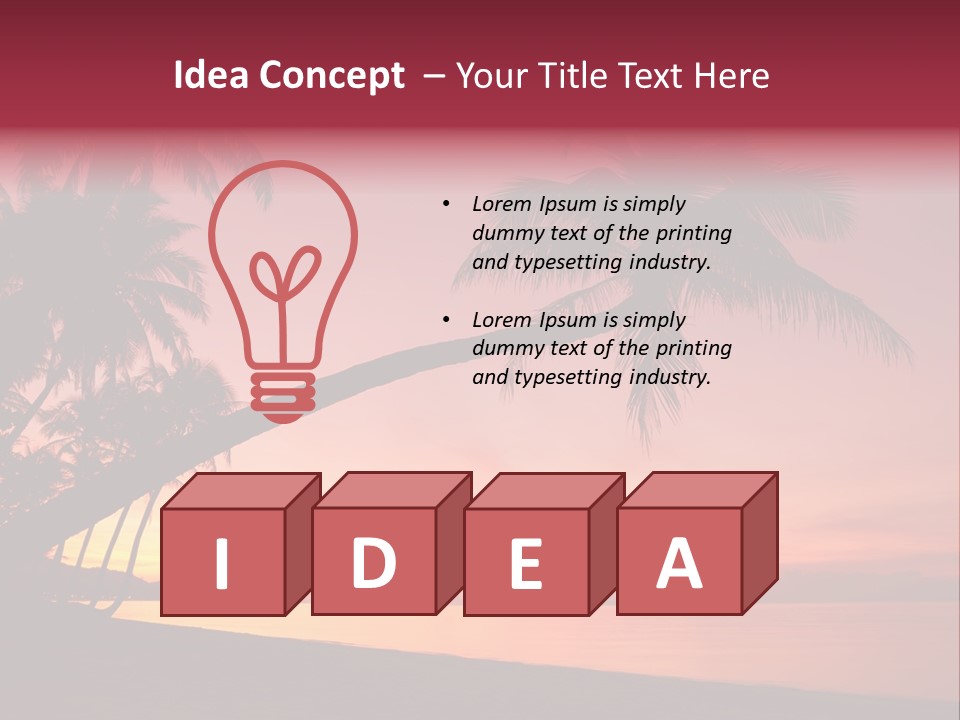 Paradise Horizon Resort PowerPoint Template