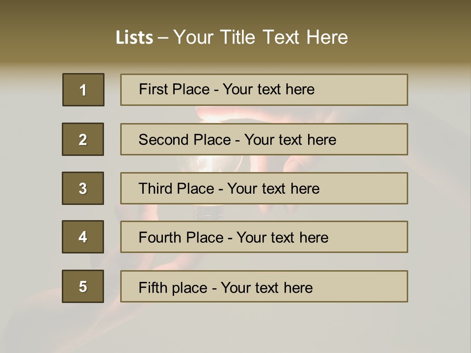 Effort Arm Lighting PowerPoint Template
