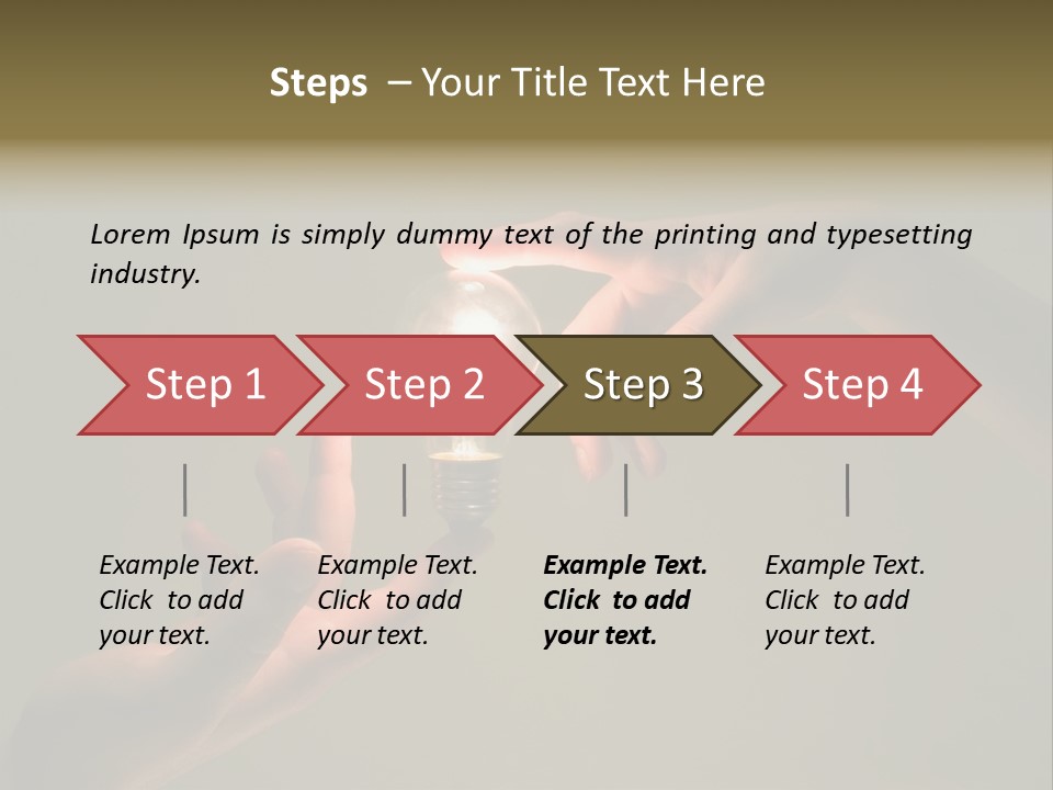 Effort Arm Lighting PowerPoint Template