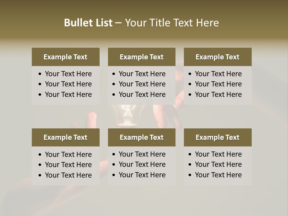 Effort Arm Lighting PowerPoint Template