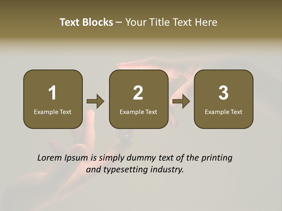 Effort Arm Lighting PowerPoint Template