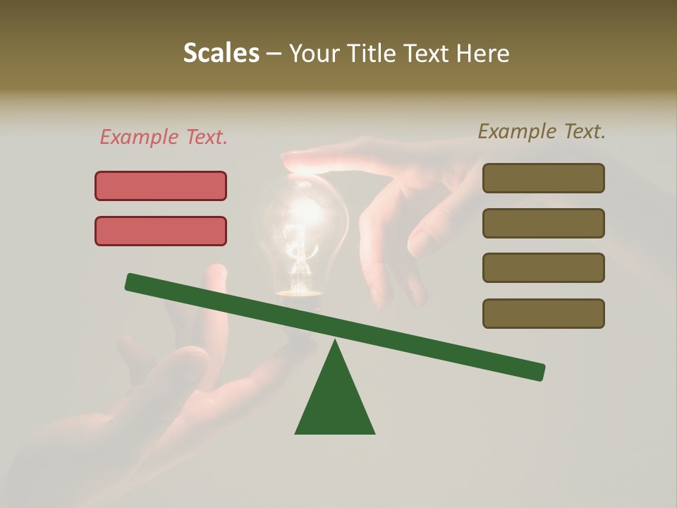 Effort Arm Lighting PowerPoint Template