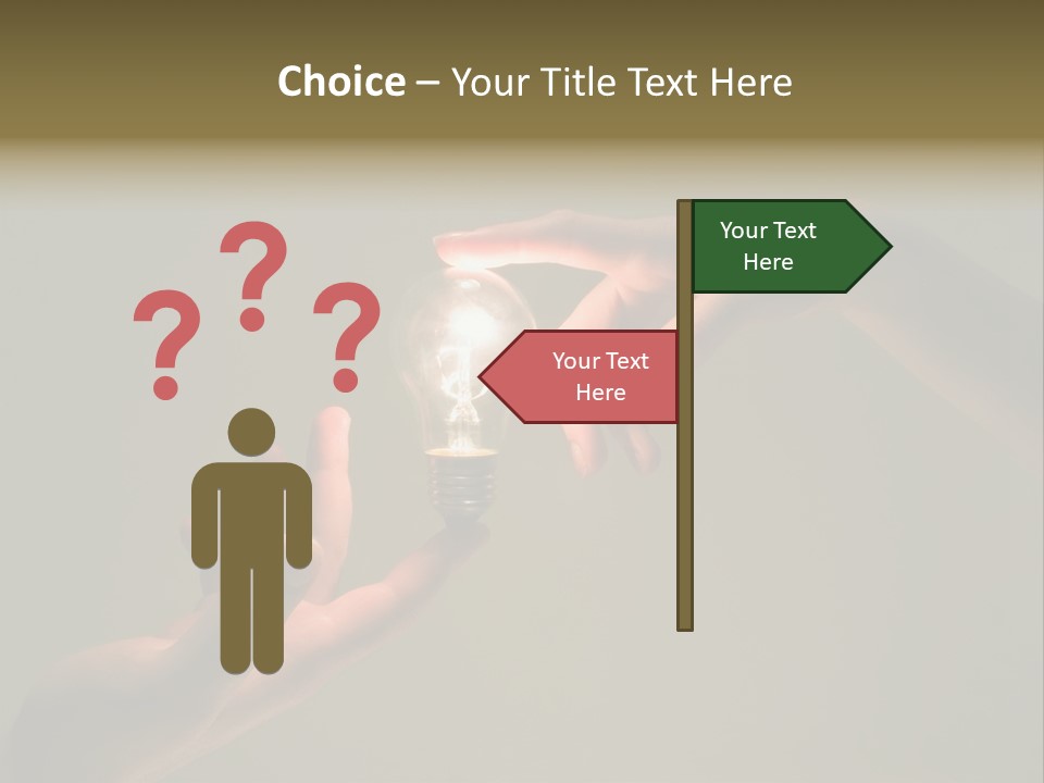 Effort Arm Lighting PowerPoint Template