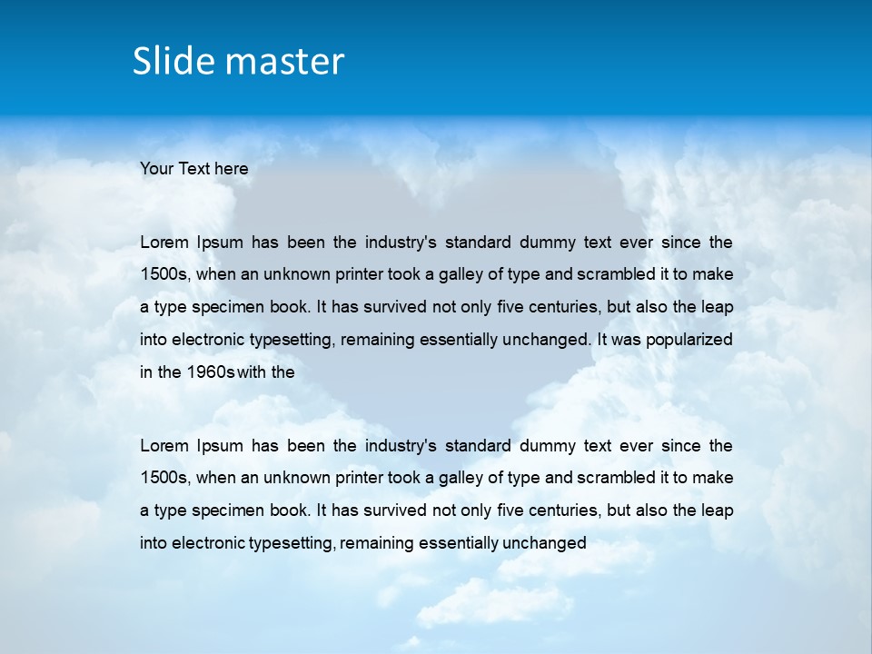 February Th Lovely Heartbeat PowerPoint Template