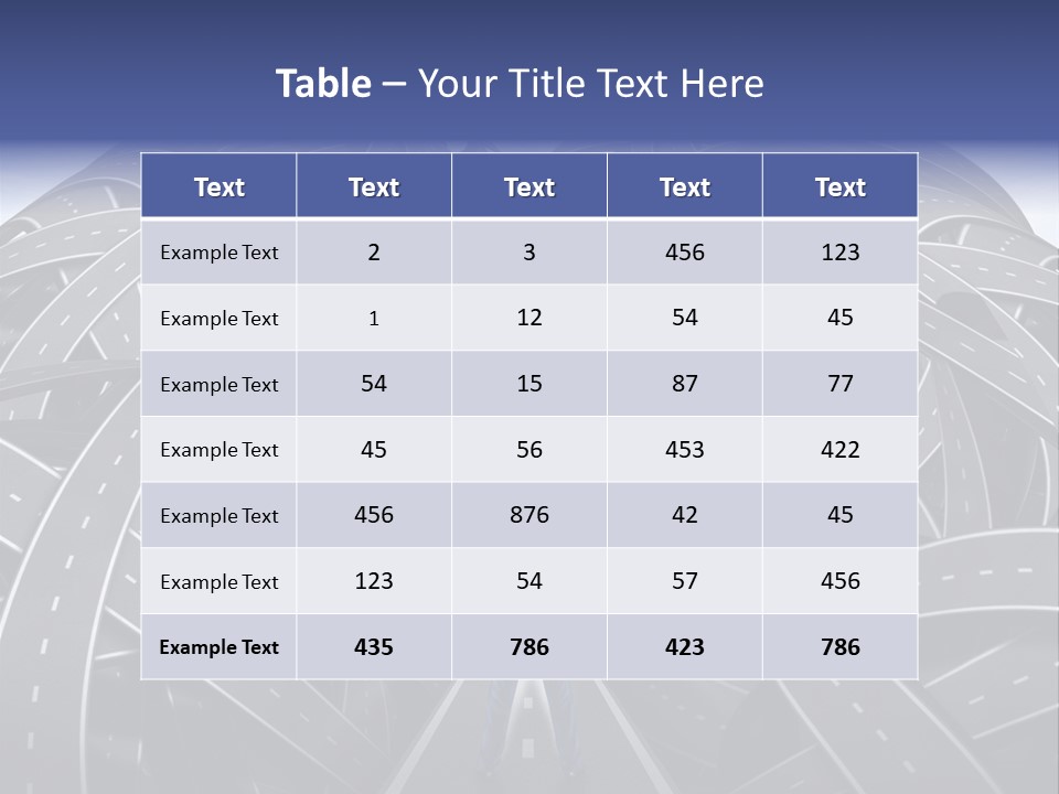 Ceo Highways Belief PowerPoint Template